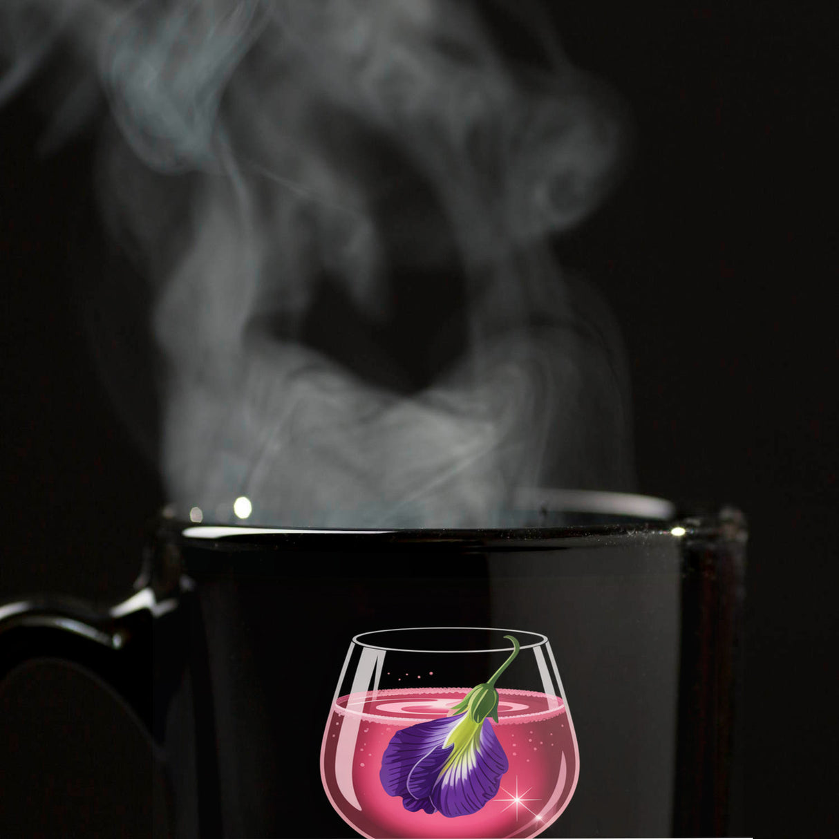 Butterfly Pea Blossom Spritz Tasse