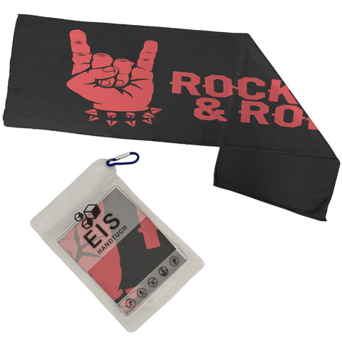 Rock and Roll Eishandtuch Teufelshörner