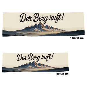 Der Berg ruft! Eishandtuch mit Bergsilhouette