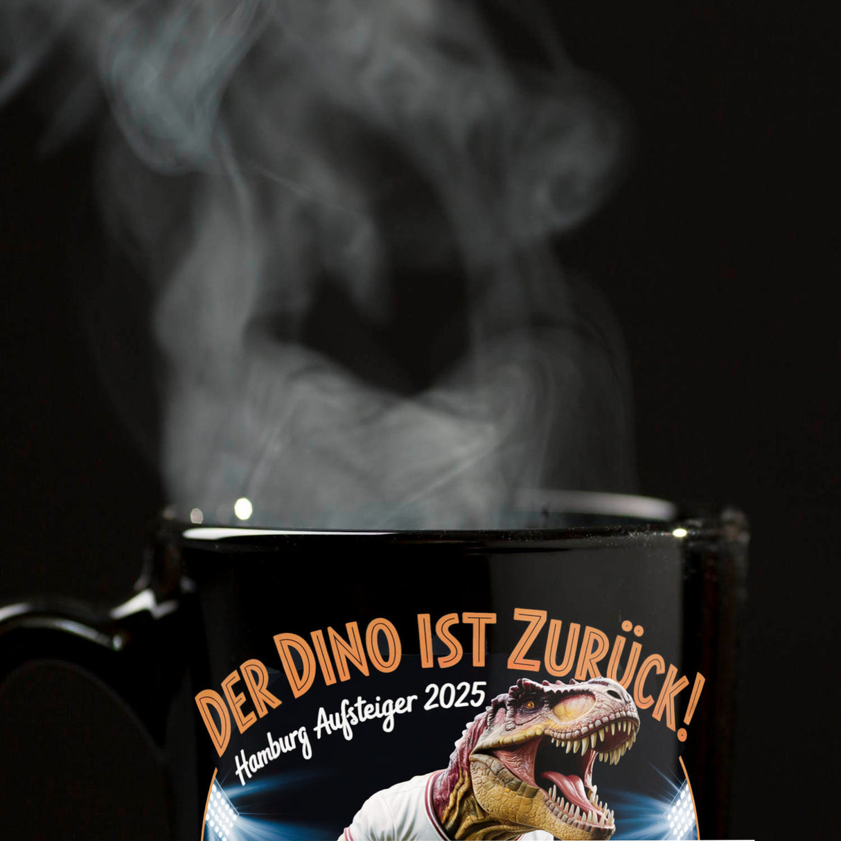 Hamburg Aufsteiger 2025 Tasse - DER DINO IST ZURÜCK!