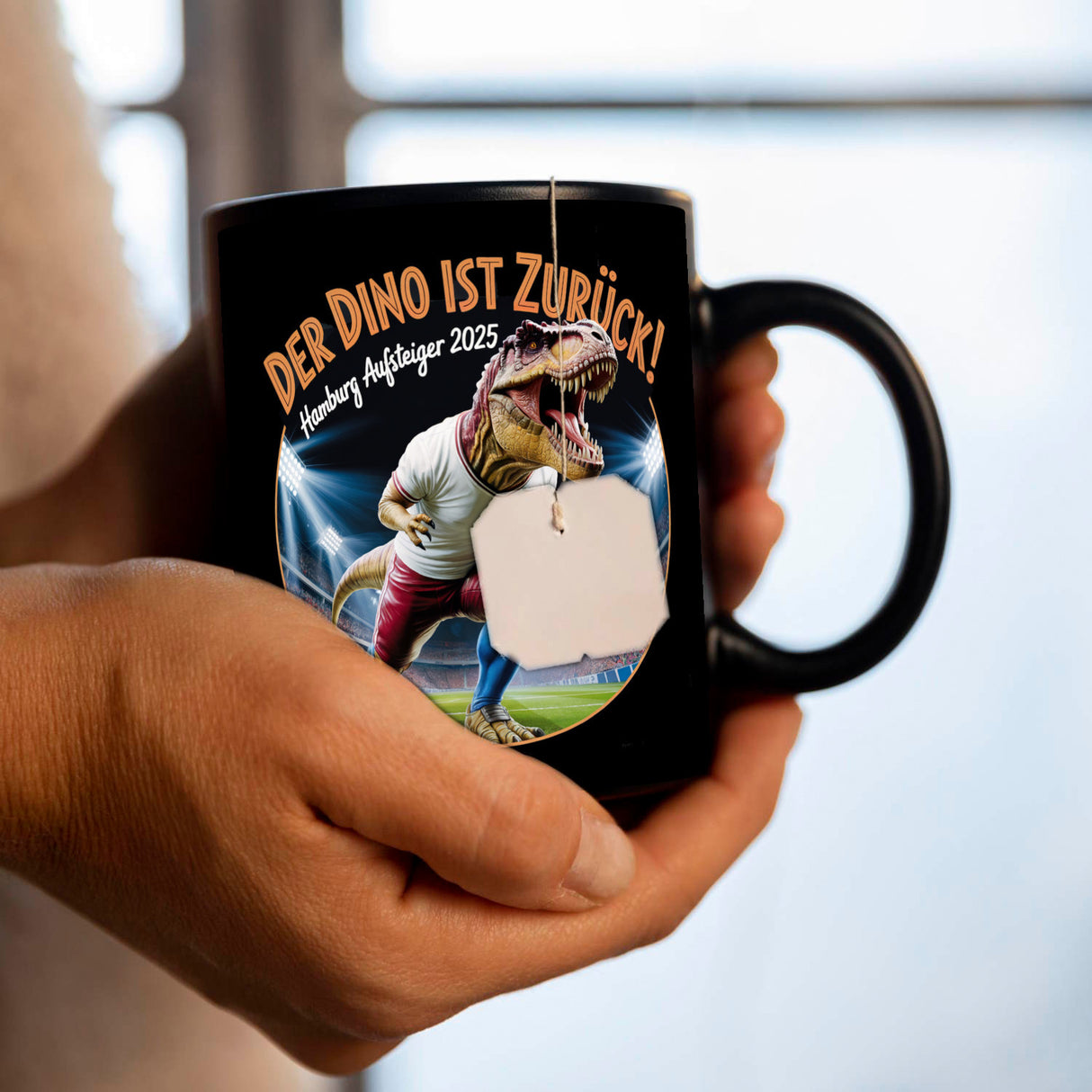 Hamburg Aufsteiger 2025 Tasse - DER DINO IST ZURÜCK!