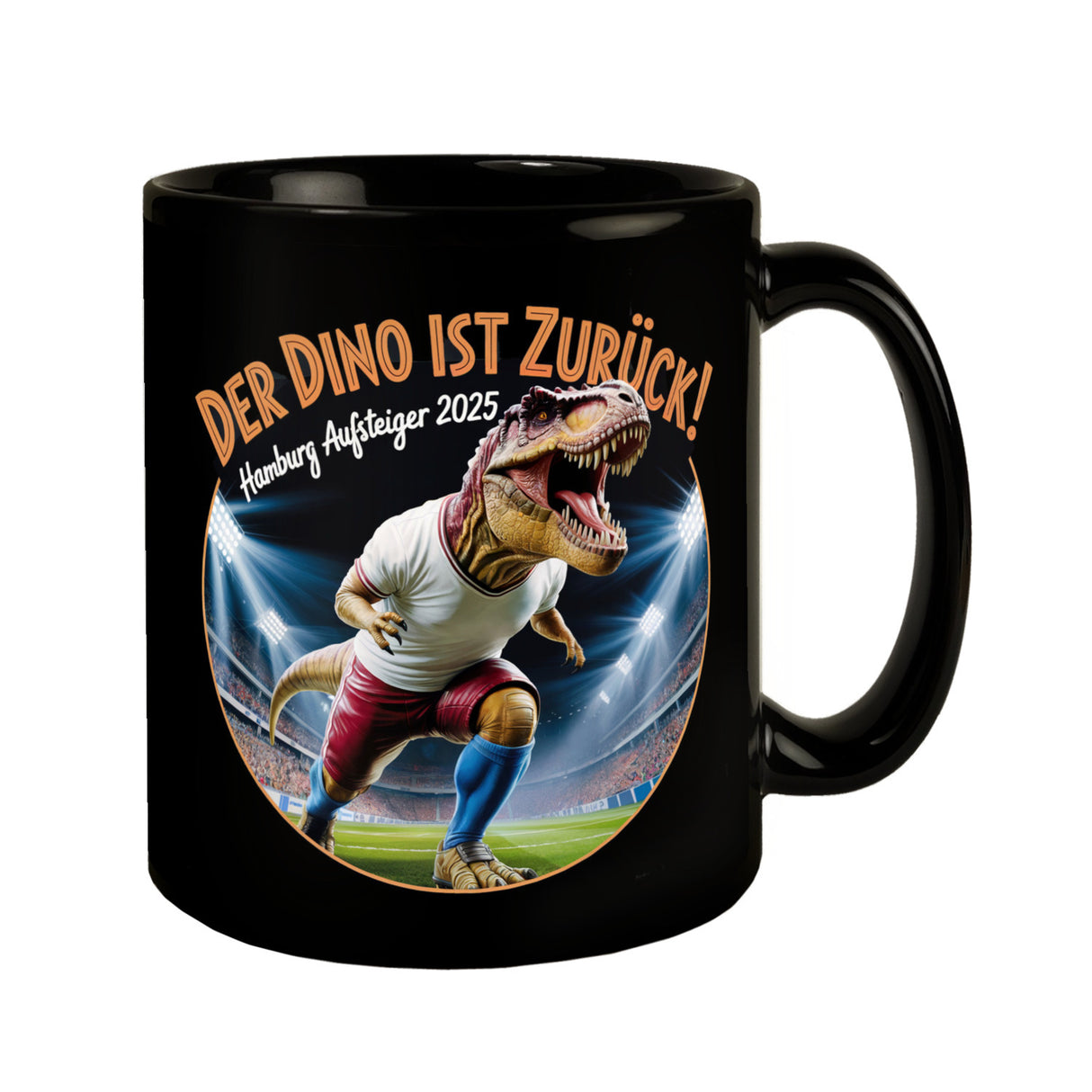 Hamburg Aufsteiger 2025 Tasse - DER DINO IST ZURÜCK!