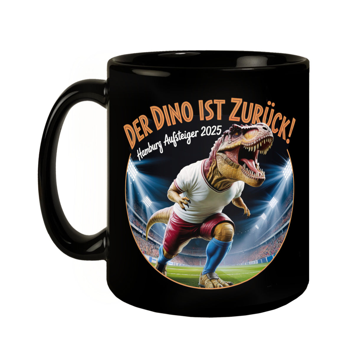 Hamburg Aufsteiger 2025 Tasse - DER DINO IST ZURÜCK!