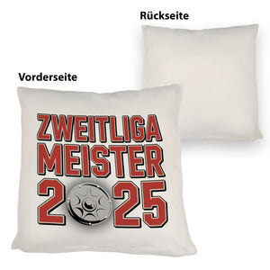 Köln Zweitliga Meister 2025 Kissen mit Meisterschale der 2. Liga Aufsteiger