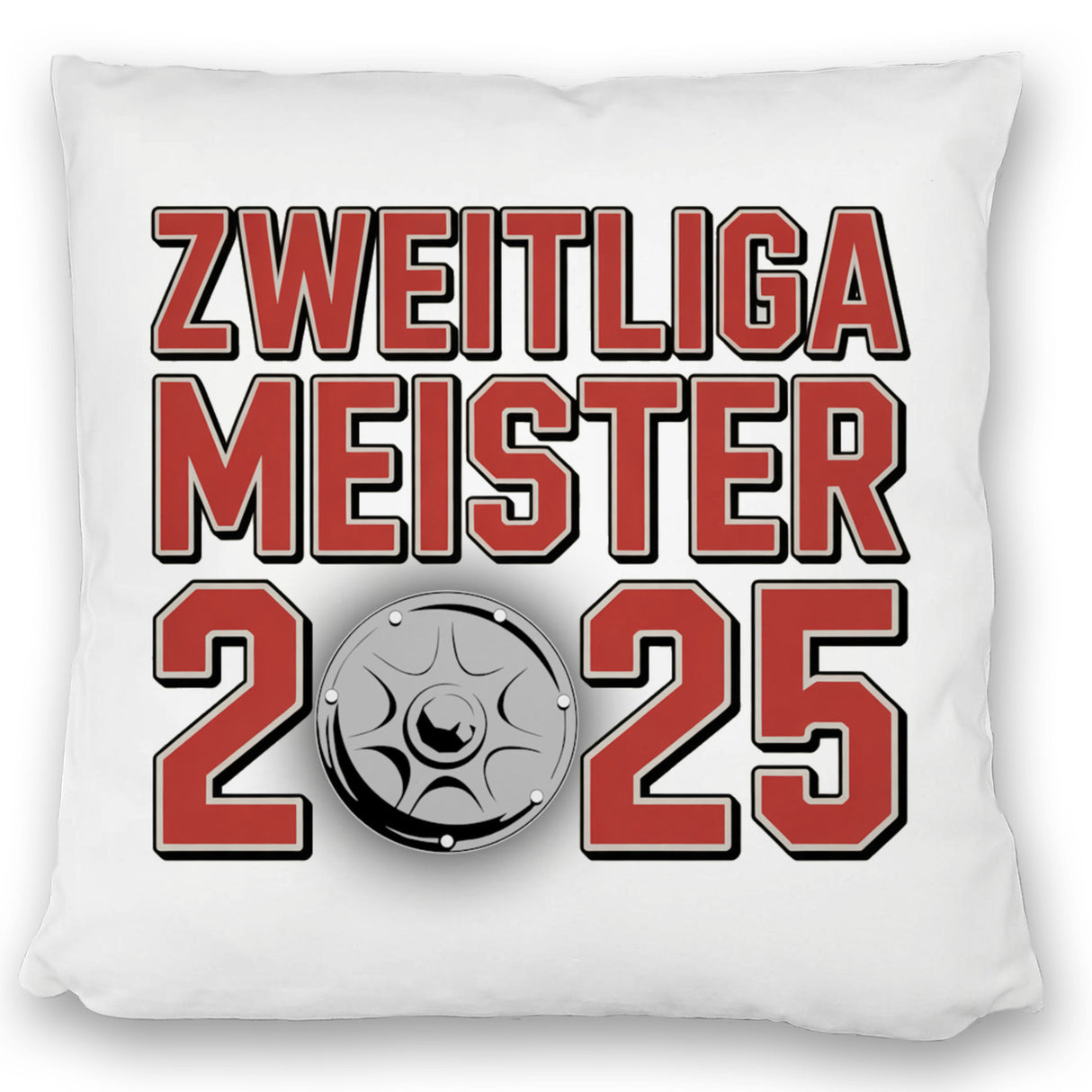 Köln Zweitliga Meister 2025 Kissen mit Meisterschale der 2. Liga Aufsteiger