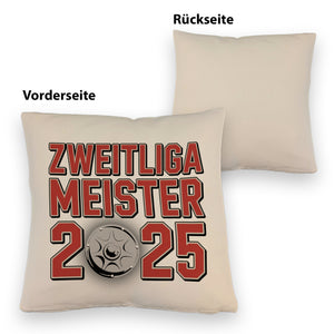 Köln Zweitliga Meister 2025 Kissen mit Meisterschale der 2. Liga Aufsteiger
