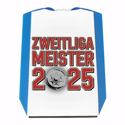 Köln Zweitliga Meister 2025 Parkscheibe mit Meisterschale der 2. Liga Aufsteiger