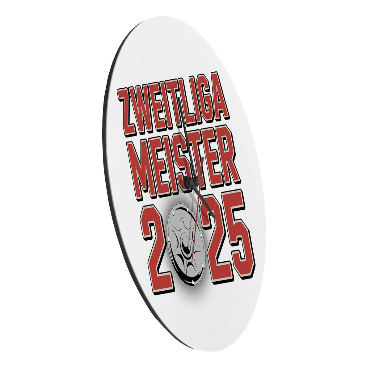 Köln Zweitliga Meister 2025 Wanduhr mit Meisterschale der 2. Liga Aufsteiger