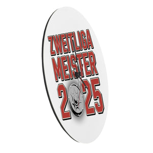 Köln Zweitliga Meister 2025 Wanduhr mit Meisterschale der 2. Liga Aufsteiger