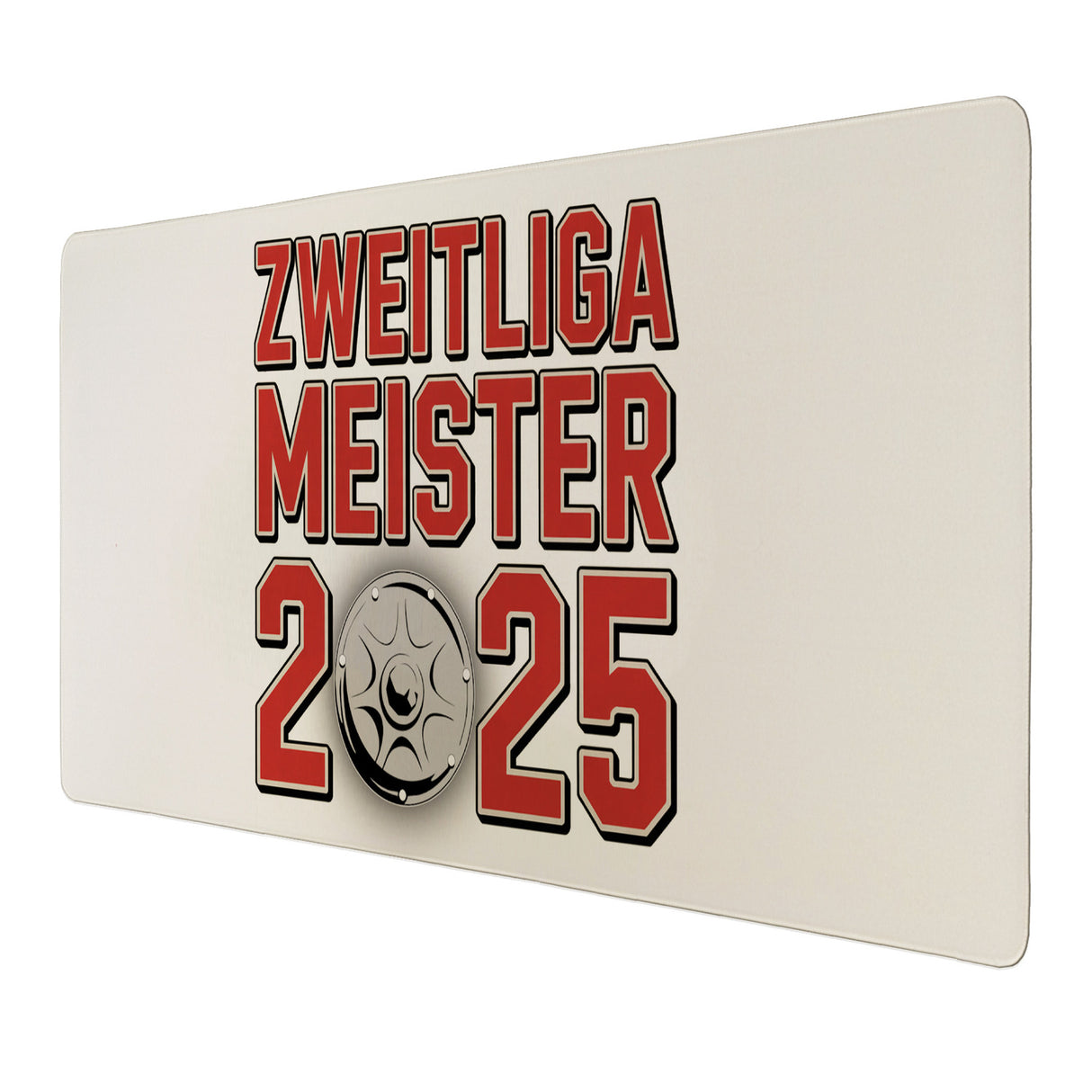 Köln Zweitliga Meister 2025 Schreibtischunterlage 69x31cm XXL Mauspad mit Meisterschale der 2. Liga Aufsteiger