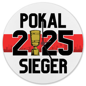 Stuttgart Pokalsieger 2025 Wanduhr
