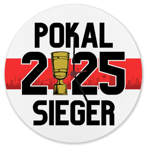 Stuttgart Pokalsieger 2025 Wanduhr