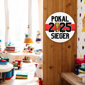 Stuttgart Pokalsieger 2025 Wanduhr