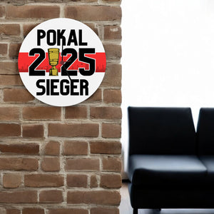 Stuttgart Pokalsieger 2025 Wanduhr