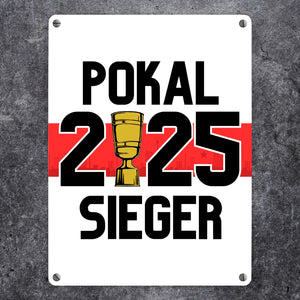 Stuttgart Pokalsieger 2025 Metallschild in 15x20 cm