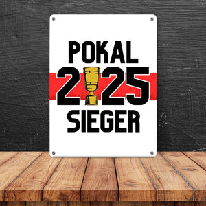 Stuttgart Pokalsieger 2025 Metallschild in 15x20 cm