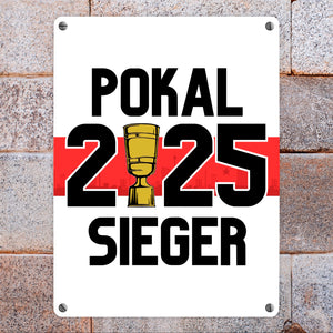 Stuttgart Pokalsieger 2025 Metallschild in 15x20 cm