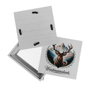 Waidmannsdank Hirsch vor Bergkulisse Spardose für Jäger
