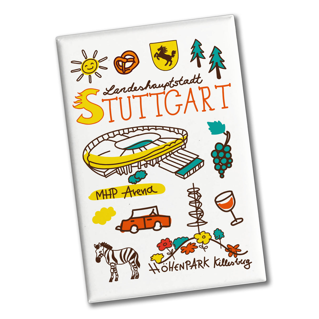 Stuttgart Wimmel Souvenir Souvenir Magnet - Stadion
