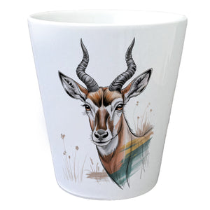 Anmutige Antilope Blumentopf für Wildnis-Fans