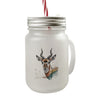 Anmutige Antilope Trinkglas mit Bambusdeckel für Wildnis-Fans