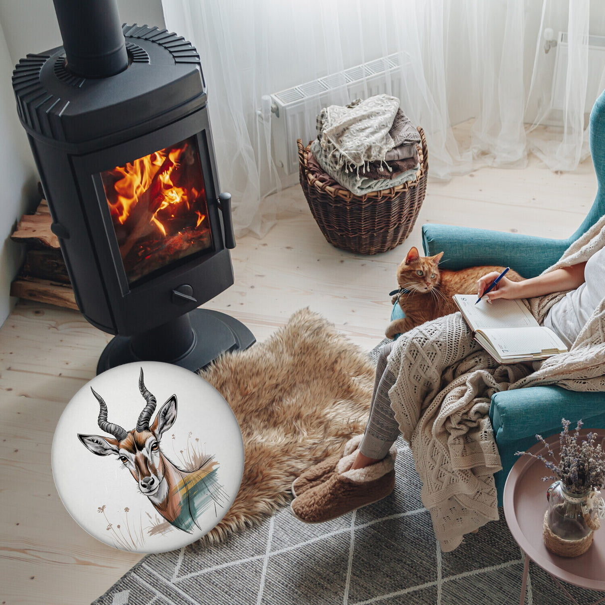 Anmutige Antilope Magnet für Wildnis-Fans