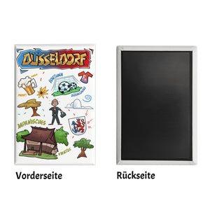 Düsseldorf Pop Art Comic Souvenir Souvenir Magnet - Japanisches Viertel