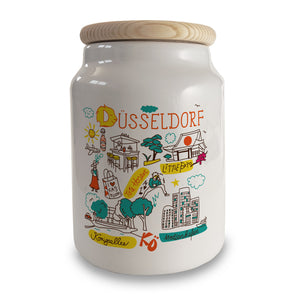 Düsseldorf Wimmelbild Keksdose