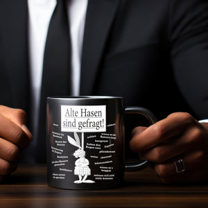 Alte Hasen sind gefragt! Tasse