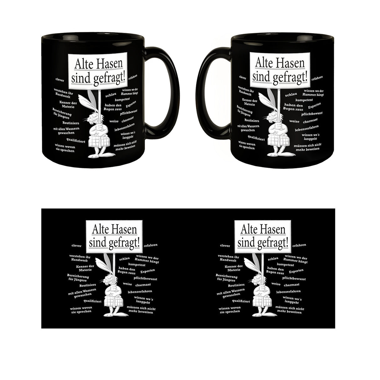 Alte Hasen sind gefragt! Tasse