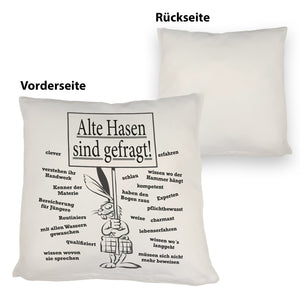 Alte Hasen sind gefragt!Kissen