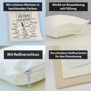 Alte Hasen sind gefragt!Kissen