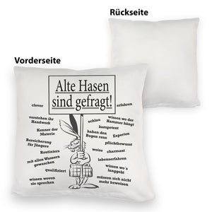Alte Hasen sind gefragt!Kissen