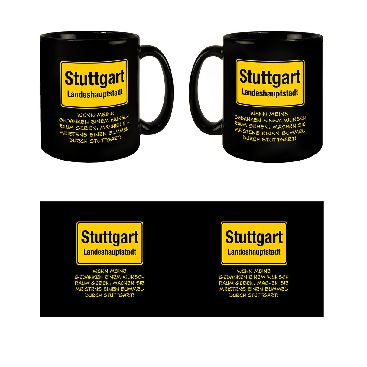 Gedanken bummeln oft durch Stuttgart Tasse