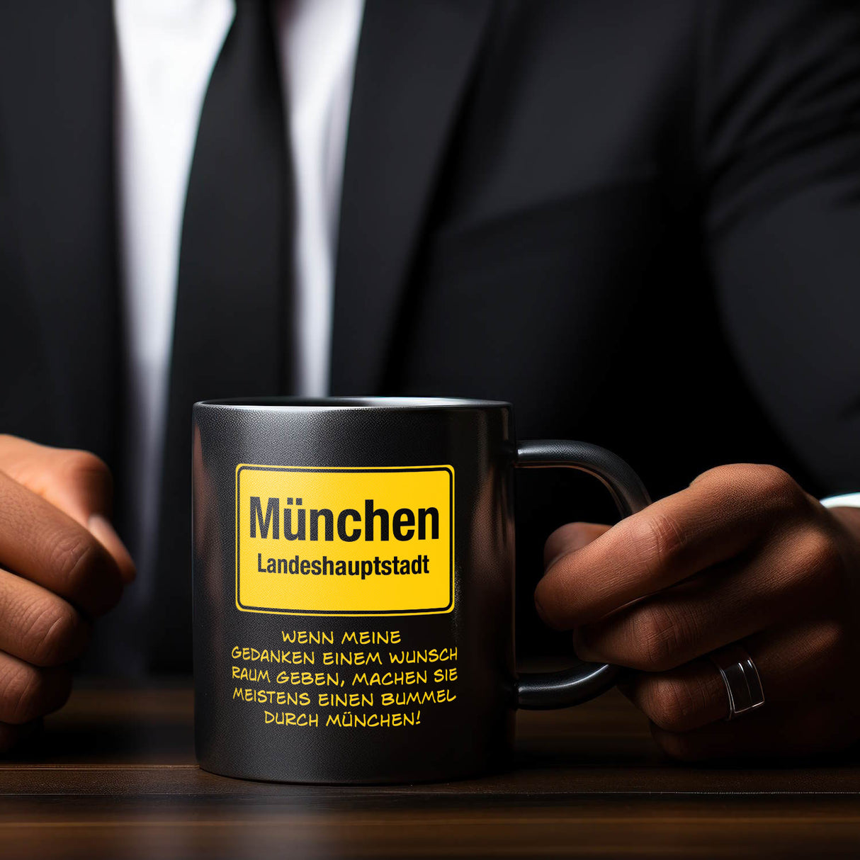 Gedanken bummeln durch München Tasse