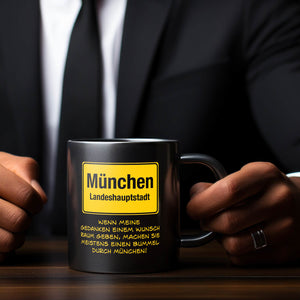 Gedanken bummeln durch München Tasse