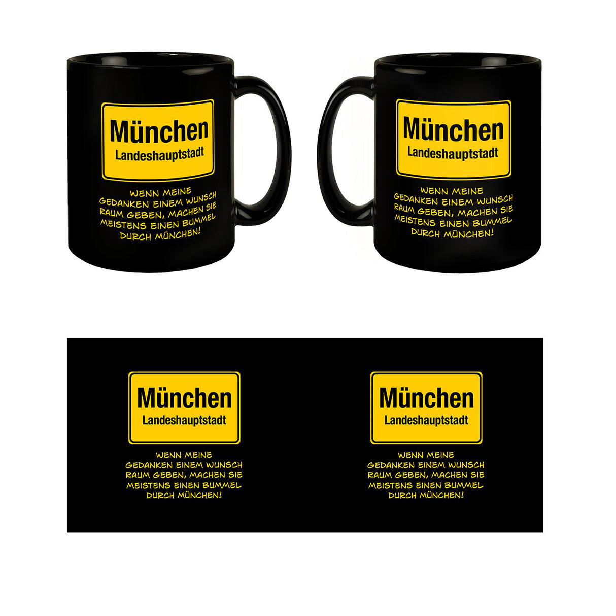 Gedanken bummeln durch München Tasse