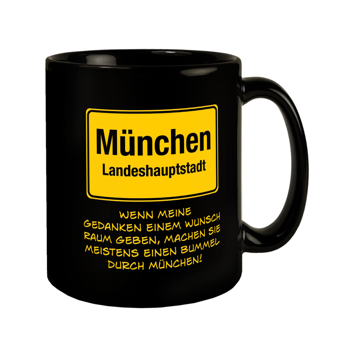 Gedanken bummeln durch München Tasse