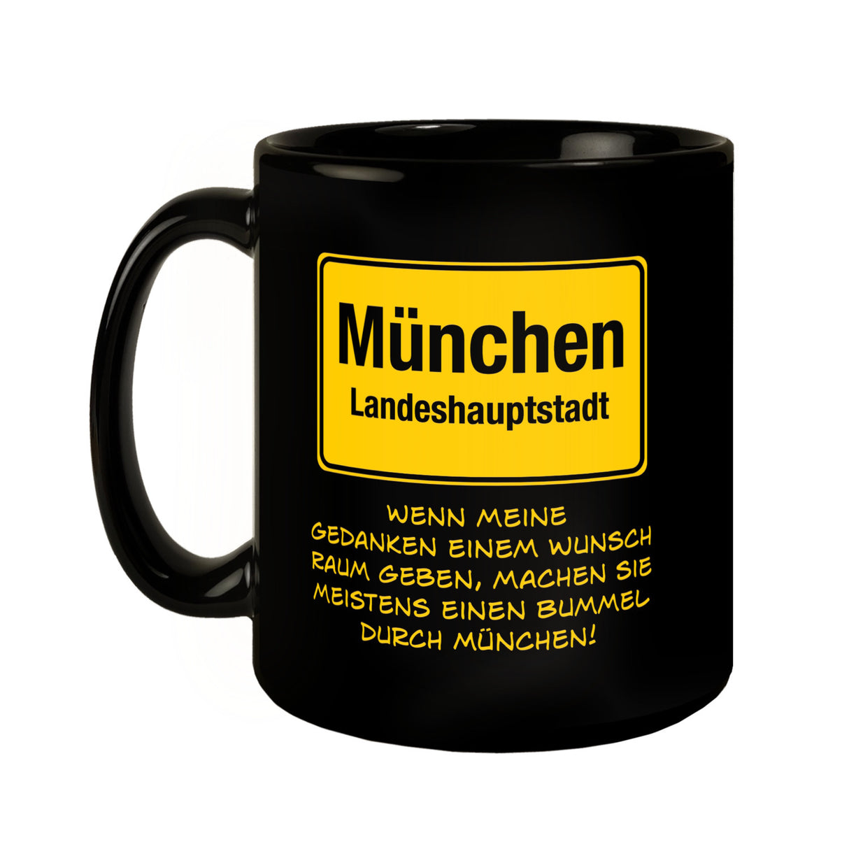 Gedanken bummeln durch München Tasse