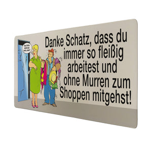 Danke Schatz! Schreibtischunterlage 69x31cm XXL Mauspad