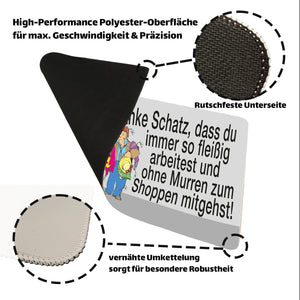 Danke Schatz! Schreibtischunterlage 69x31cm XXL Mauspad