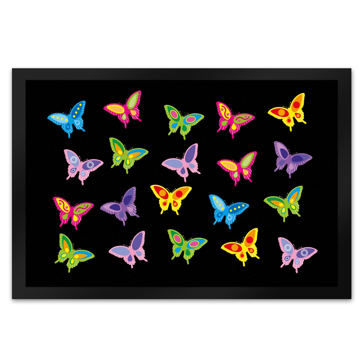 Schmetterling Fußmatte in 35x50 cm