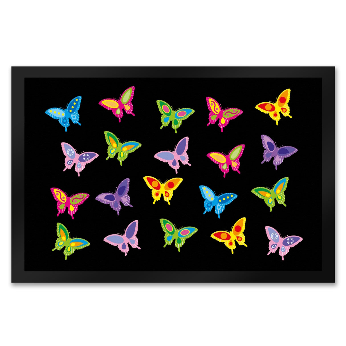 Schmetterling Fußmatte in 35x50 cm
