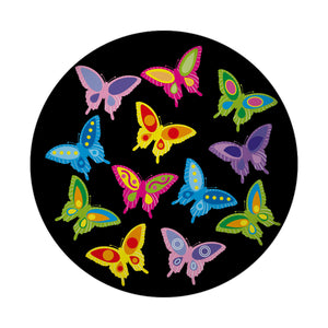 Schmetterling Magnet rund