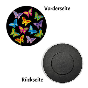 Schmetterling Magnet rund