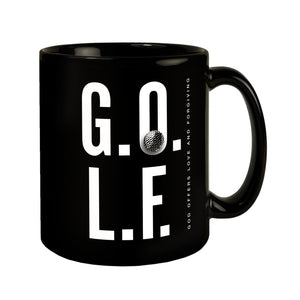 Golf. God offers love and forgiving Tasse
