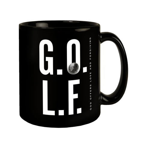 Golf. God offers love and forgiving Tasse
