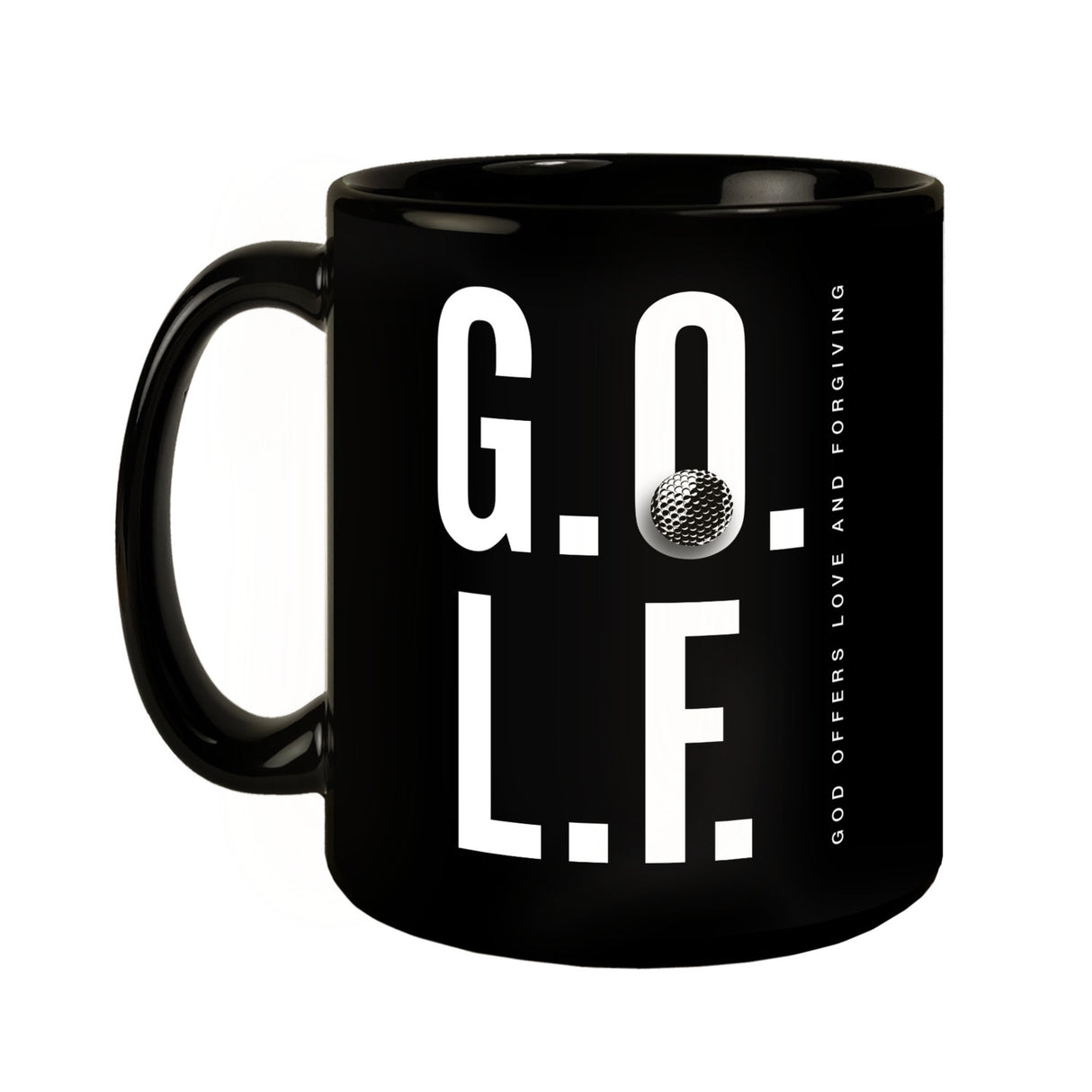 Golf. God offers love and forgiving Tasse