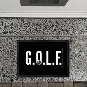 Golf. God offers love and forgiving Fußmatte in 35x50 cm