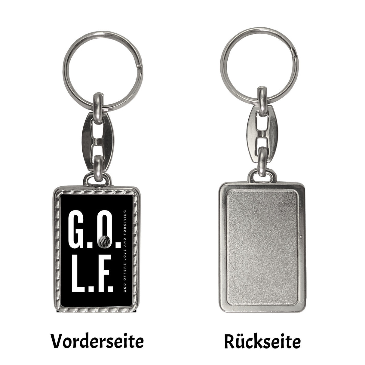 Golf. God offers love and forgiving Schlüsselanhänger